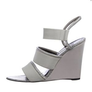 Balenciaga 38.5 Snakeskin Wedges